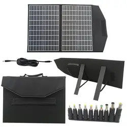 Elastyczny 5-krotny składany panel słoneczny 100W 18v Panel ogniw słonecznych do domu na zewnątrz
