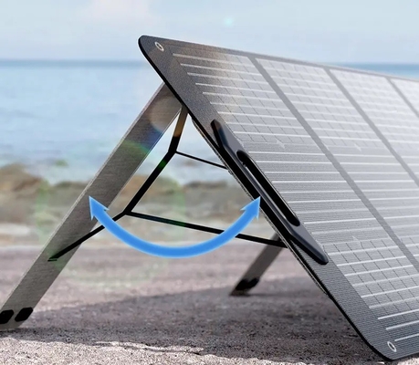 Składany panel słoneczny Mini Outdoor 100w Elastyczne ładowanie Wodoodporny Full Black