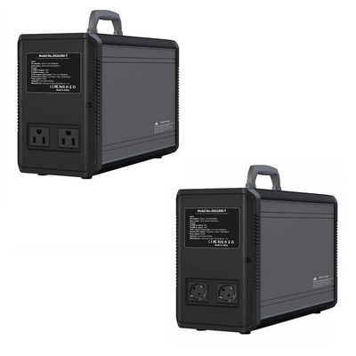 Czarny przenośny generator energii.