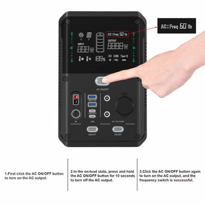 Przenośny generator zapasowy energii słonecznej Przenośna elektrownia 1000w 220v