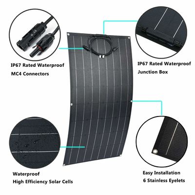 Elastyczny, monokrystaliczny panel słoneczny 12 V 100 w, elastyczny