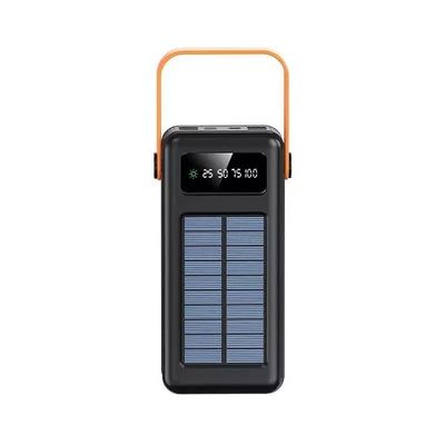 30000mAh 100000mAh 120000Mah Ładowarka słoneczna Odłączany kabel Solar Power Bank ze smyczą