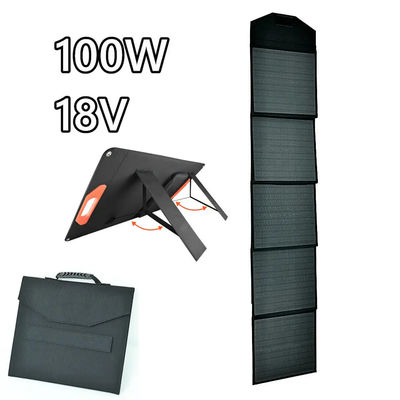 Elastyczny 5-krotny składany panel słoneczny 100W 18v Panel ogniw słonecznych do domu na zewnątrz