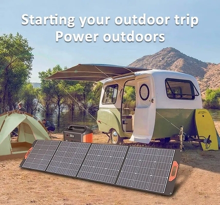 Mono Solar Cells Przenośny panel słoneczny 200W Składany panel słoneczny z wyjściem USB