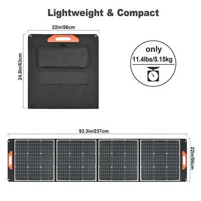 Lekka, wodoodporna, składana ładowarka solarna o mocy 100 W na zewnątrz