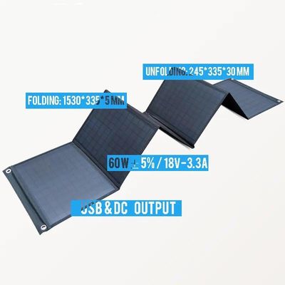 System paneli słonecznych 120 W 300 W 600 W Zewnętrzne składane ogniwo mobilne do ładowania w domu