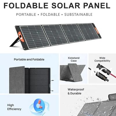 Nowy, wysokowydajny 120w przenośny składany wiata kempingowa panel słoneczny 100W 200W zestawy solarne do przyczep kempingowych z wyjściami USB