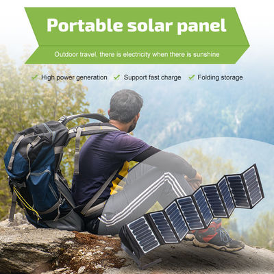 Składany przenośny panel słoneczny o mocy 60 W z technologią ETFE USB-C