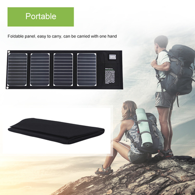 Przenośna składana ładowarka do paneli słonecznych IPX4 20 W z 2 wyjściami USB