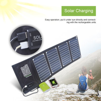 Ładowarka słoneczna 20 W składana ładowarka do paneli słonecznych z 2 wodoodpornymi wyjściami USB