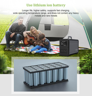 1075Wh 220V 110V Zasilana stacja generatora energii słonecznej Camping Domowe magazynowanie energii