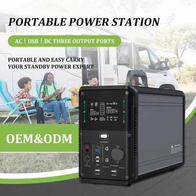1500w 1380Wh Przenośny zewnętrzny generator słoneczny do zasilania awaryjnego w domu kempingowym