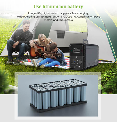 1380Wh Lifepo4 Generator solarny Solarny przenośny zasilacz zapasowy