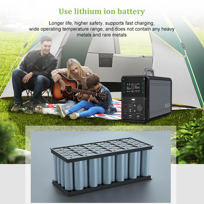 Przenośna elektrownia litowa LiFePO4 1500 W do awaryjnego użytku domowego RV