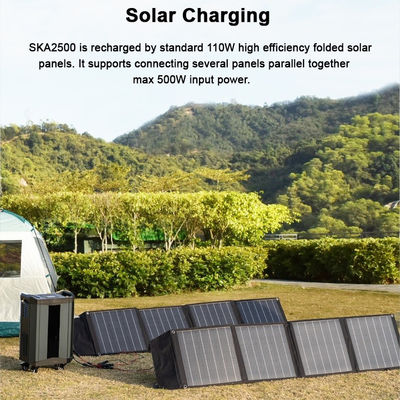 Fabryczna bateria OEM 2500W do wytwarzania energii do systemu zasilania energią słoneczną bateria do paneli słonecznych na sytuacje awaryjne lub wycieczki na kemping