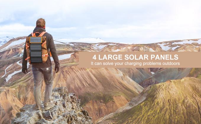 OEM 25000mAh 6W Panel ładowarki zasilany energią słoneczną do telefonu komórkowego 2