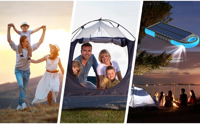 18W 10000mAh Power Bank zasilany energią słoneczną Ładowarka USB C OEM 1