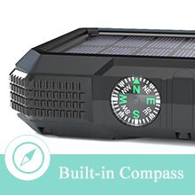 Przenośna bezprzewodowa ładowarka zasilana energią słoneczną 18W QC3.0 z 4 wyjściami 5